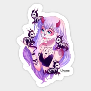 Ayla Cat Necromancer Sticker